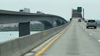 Driving through Umatilla Bridge