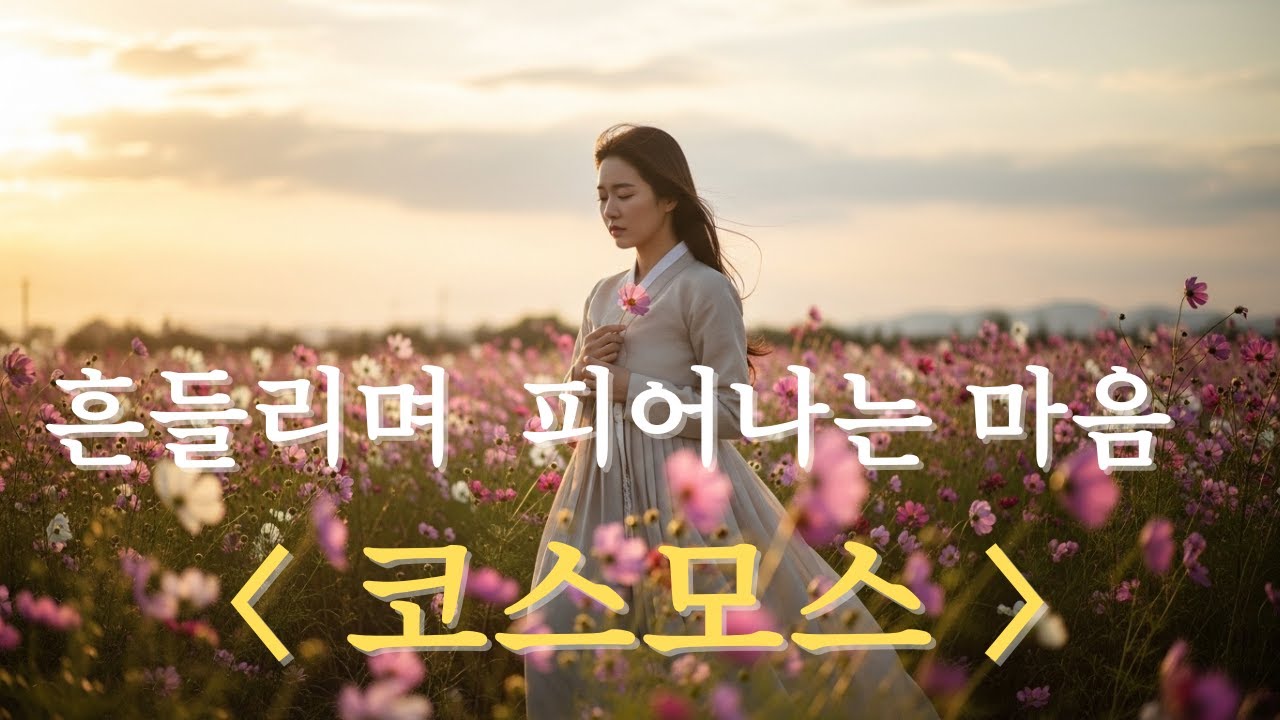 흔들리는 코스모스｜가을 바람에 피어난 눈물의 사랑노래, 여성 감성트로트 인생명곡 2025｜이별과 그리움을 담은 가을 감성 노래