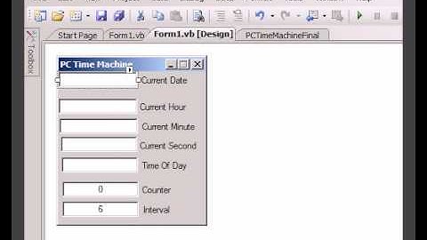 VB.NET - How To Make A PC Time Machine - Tutorial - Roylyn Andrews