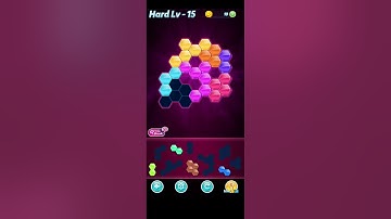 Block! Hexa Puzzle~HexaMage A block 9 to 11 levels~ level-15