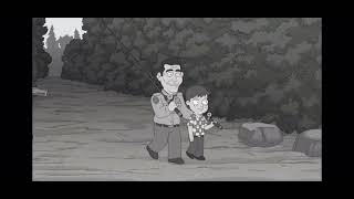 Opie throws a rock at Frankie Foster. frankiefoster andygriffith fhfif andytaylor opietaylor