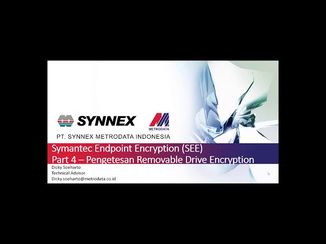 Symantec Endpoint Encryption - Part 4 Demo Removable Drive Encryption