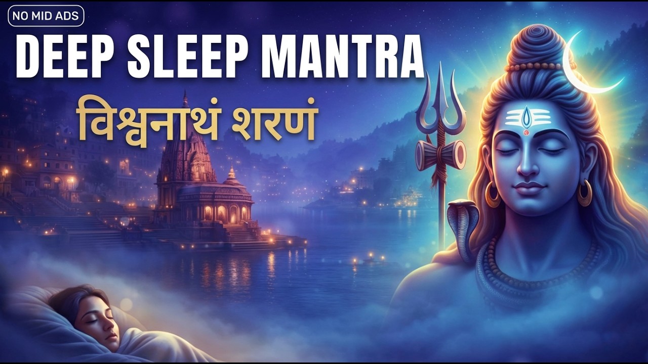 Kashi Vishwanath Mantra | Peaceful Shiva Mantra for sleep | Sanand Manand Vane Vasantam | 2.5 Hours