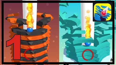 Stack Ball 3D part 1 level 1 2 3 4 5 6 7 8 9 10 walkthrough