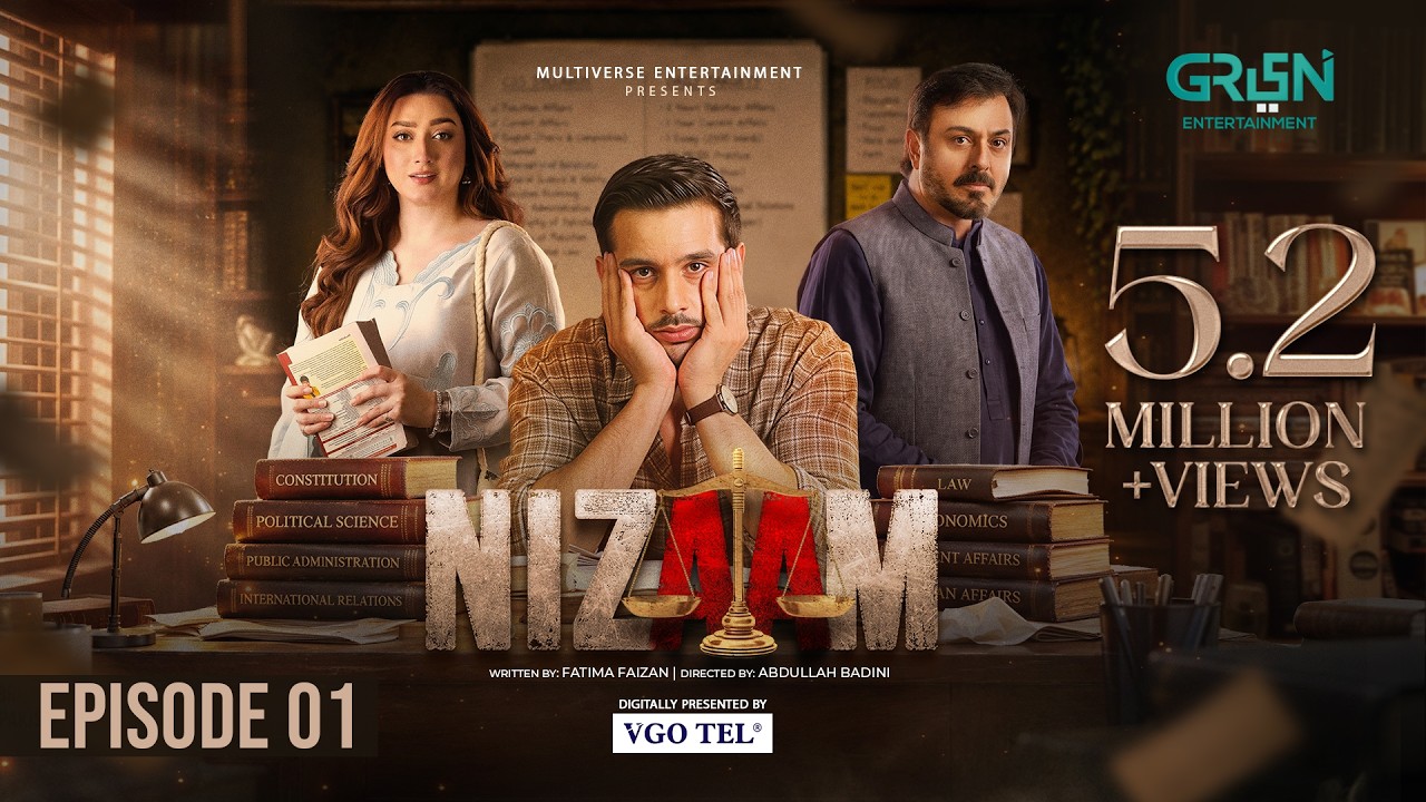 Thumbnail for Nizaam Ep 01 (Subtitles) 16 Sep 26 | Presented by VGO Tel | Momina Iqbal - Nauman Ijaz - Usama Khan