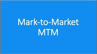 What is MarktoMarket|MTM| Futures| Derivatives|CFA Level1