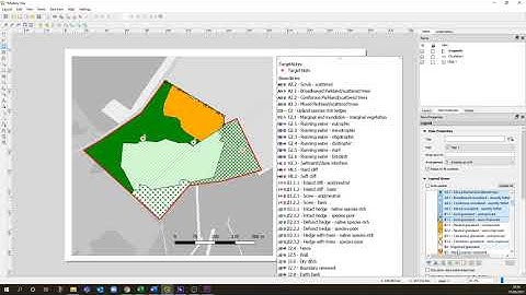 QGIS - Creating Keys and Exporting Maps For Print (habitat survey mapping)