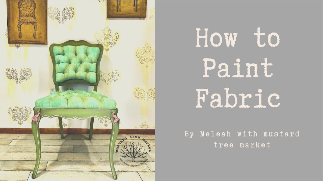 How to Paint Fabric Dixie Belle Paint Painted Upholstery YouTube