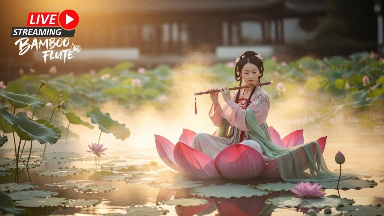 The Soul of Bamboo Flute LIVE 🎋 Traditional Instrumental for Inner Peace 竹笛之魂直播｜内心平静音乐
