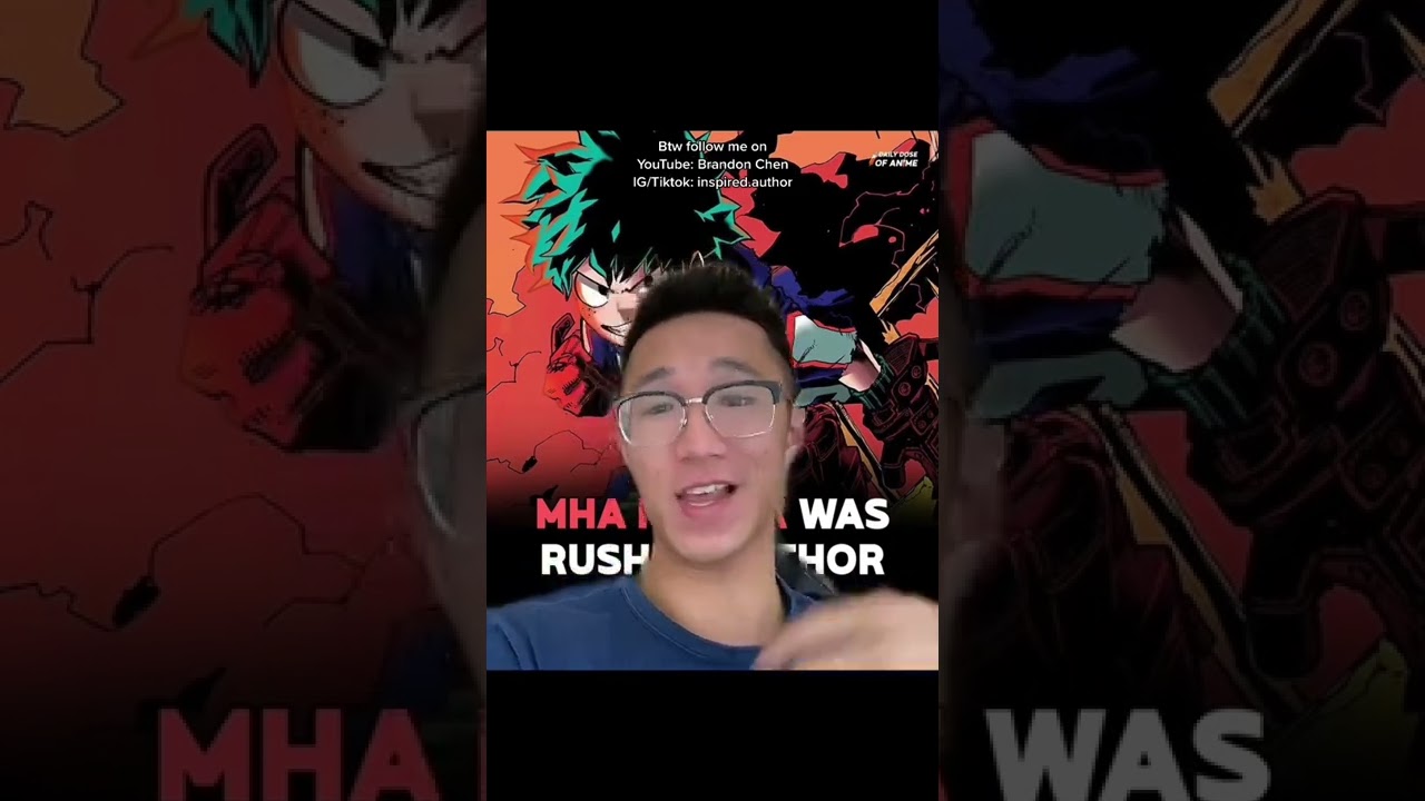 My Hero Academia Mangaka, Horikoshi, rushes the manga
