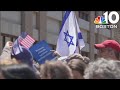 Rally held in boston in support of jewish college students
