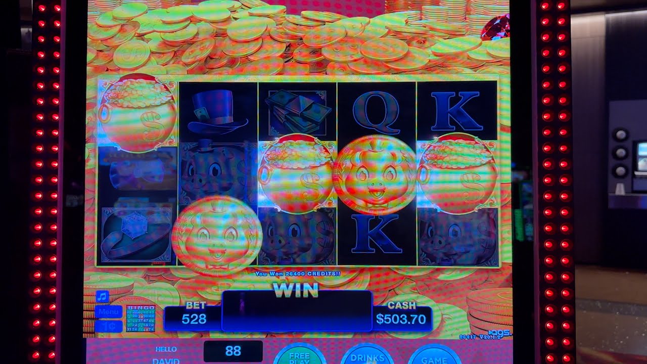 $100,000 MASSIVE PROGRESSIVE RAKIN BACON BONUSES MAX BET HUGE WINS