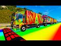 Trucks vs Upside Down Speed Bumps | BeamNG.DRIVE