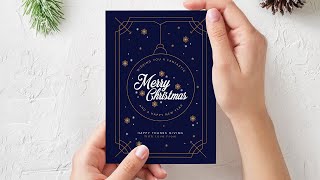 Christmas Card Design in Adobe Illustrator – Step-by-Step Tutorial screenshot 5