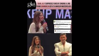 Sajal Aly Sings O Rangreza OST at Makeup Masterclass, Wins Hearts#theglodigital