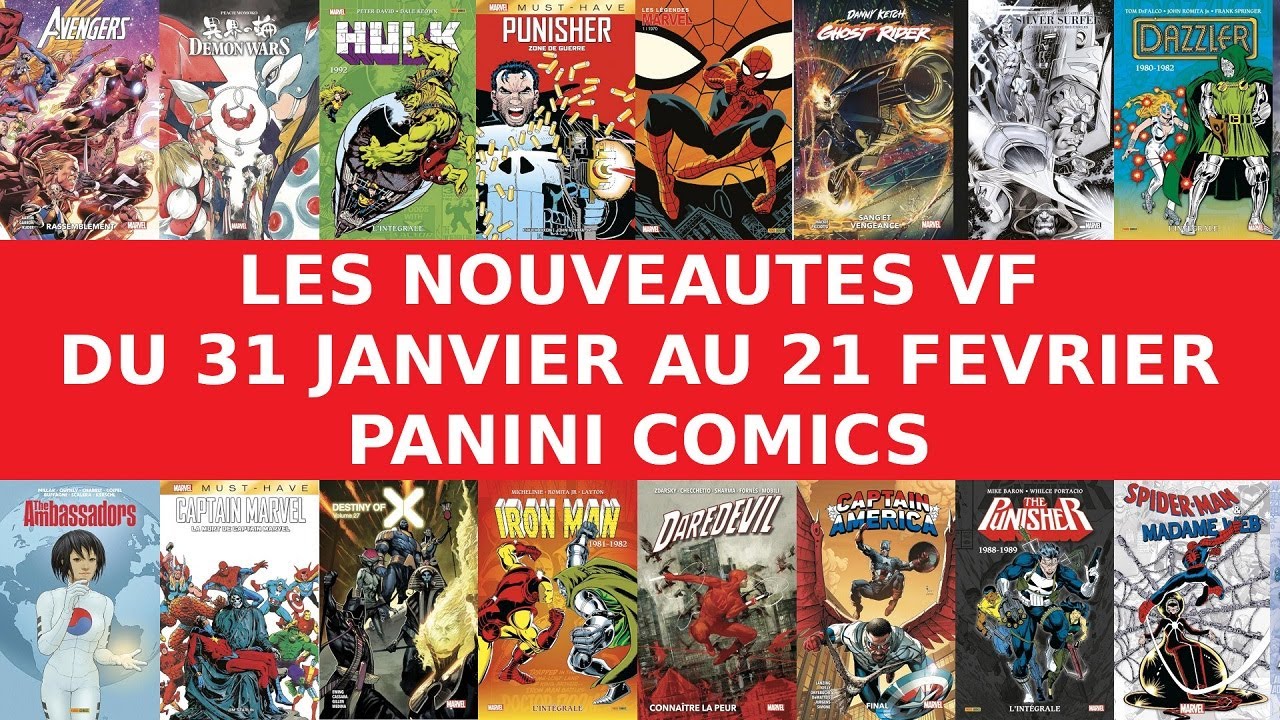 Février 2024 : les nouveautés VF à paraître chez Panini Comics - YouTube