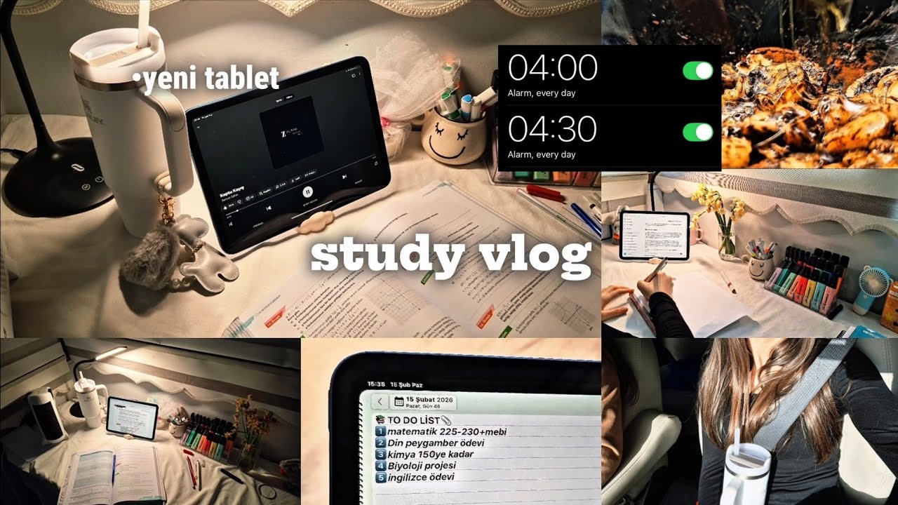 📚RAMAZANDA DERS ÇALIŞMA VLOG✨️•Yeni Tablet •Kaynak kitaplar •Sahur 