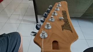 Locking tuning machine on ibanez AZ Series gotoh tuning machine.
