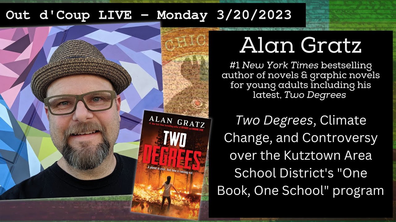 Out d coup live alan gratz on his latest book two degrees climate