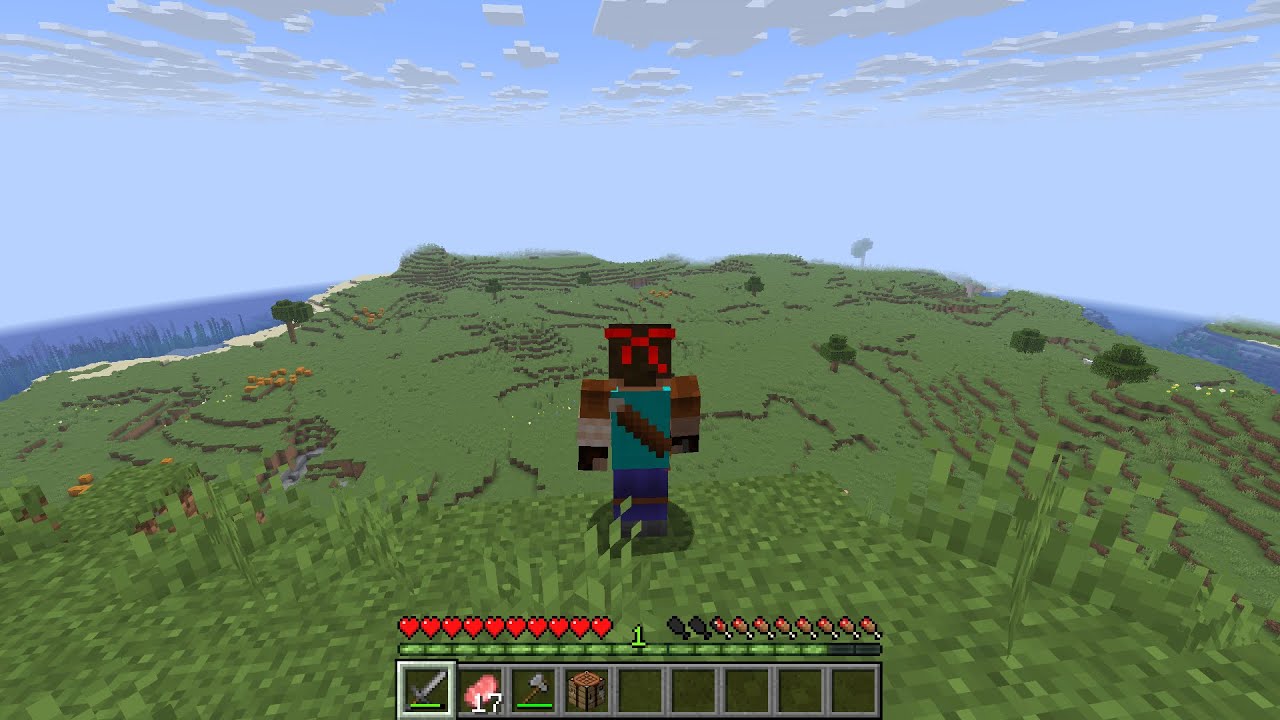 Minecraft Hard Survival Episode 1 - Best spawn place ever, clearing out the place. 