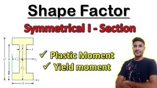 Shape factor for symmetrical I section