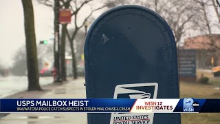 Thieves target blue USPS mailbox in Wauwatosa