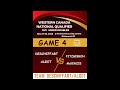 U21 mix dbl west national qualifier Game 4 Deschiffart/Algot vs Fitzgibbon/McKenzie