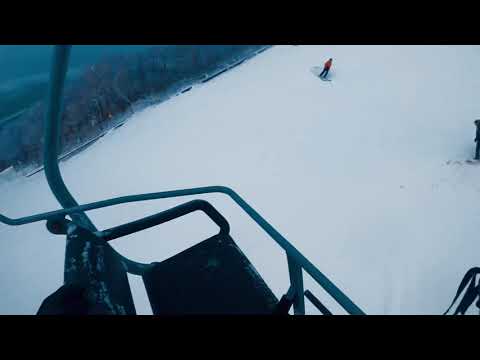 First run of the season At Bromley Mountain