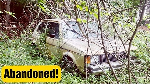 ABANDONED! 1981 VW Rabbit Diesel! Forgotten in the woods for decades! Will it start? Will it run?