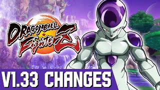 [DBFZ] Frieza ALL v1.33 patch changes