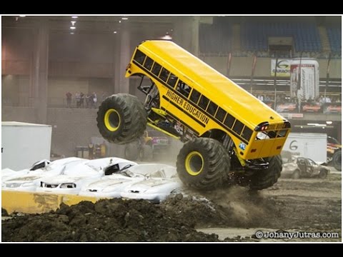 huge school bus monster truck HIGHER EDUCATION MONSTER TRUCK