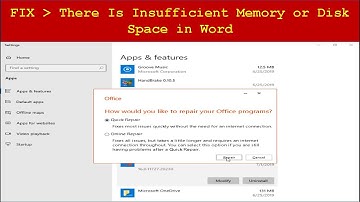 How To Solve There Is Insufficient Memory or Disk Space in MS Office (100% Working Method)