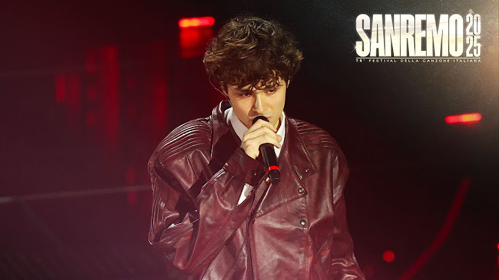 Sanremo 2025 - Settembre canta "Vertebre"