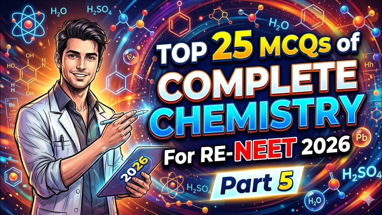 Most important MCQs of chemistry for JEE Mains and RE-NEET 2026 - YouTube
