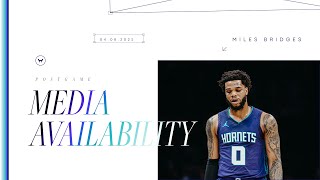 Hornets vs Grizzlies: Miles Bridges Postgame Media Availability | 4/8/2025