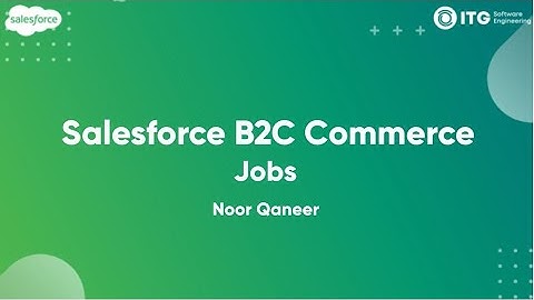 Salesforce B2C Commerce Cloud - Jobs