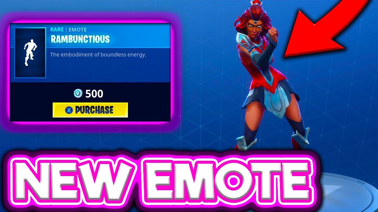 *NEW* RAMBUNCTIOUS EMOTE Fortnite ITEM SHOP June 9