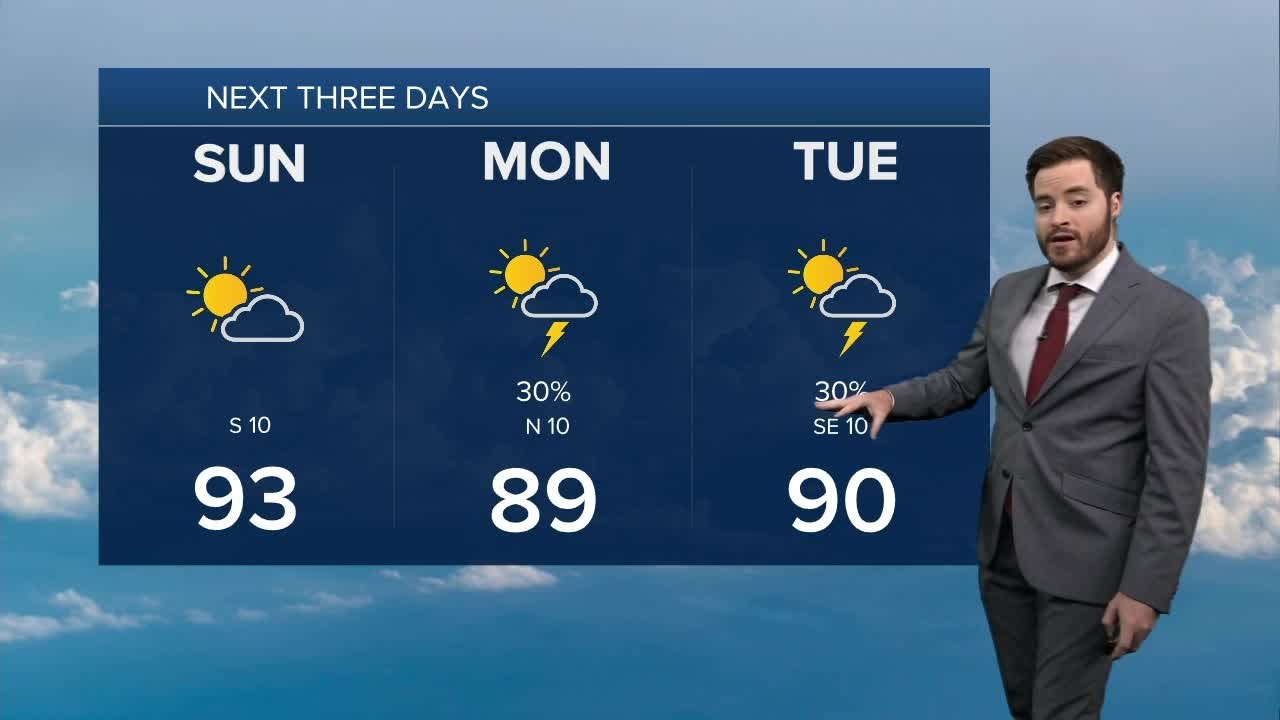 Rain possible on Monday, but not everywhere | 25 Evening Weather - YouTube