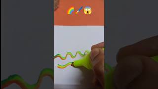DIY Rainbow Marker🌈 #shorts #art #painting #diy #craft #artist #draw #youtubeshorts #yt #satisfying