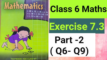 exercise 7.3 class 6 maths || part 2 (Q6-Q9) || chapter 7 fractions class 6 || ncert maths class 6