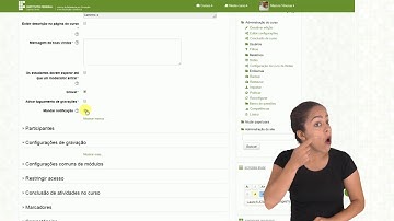 Tutorial Moodle: Como inserir a atividade Webconferência [Libras]