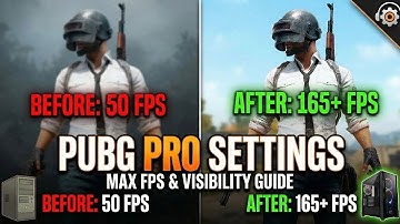 MAX FPS in PUBG PC (2025 Settings Guide) | Low/Mid-Tier PC Optimization
