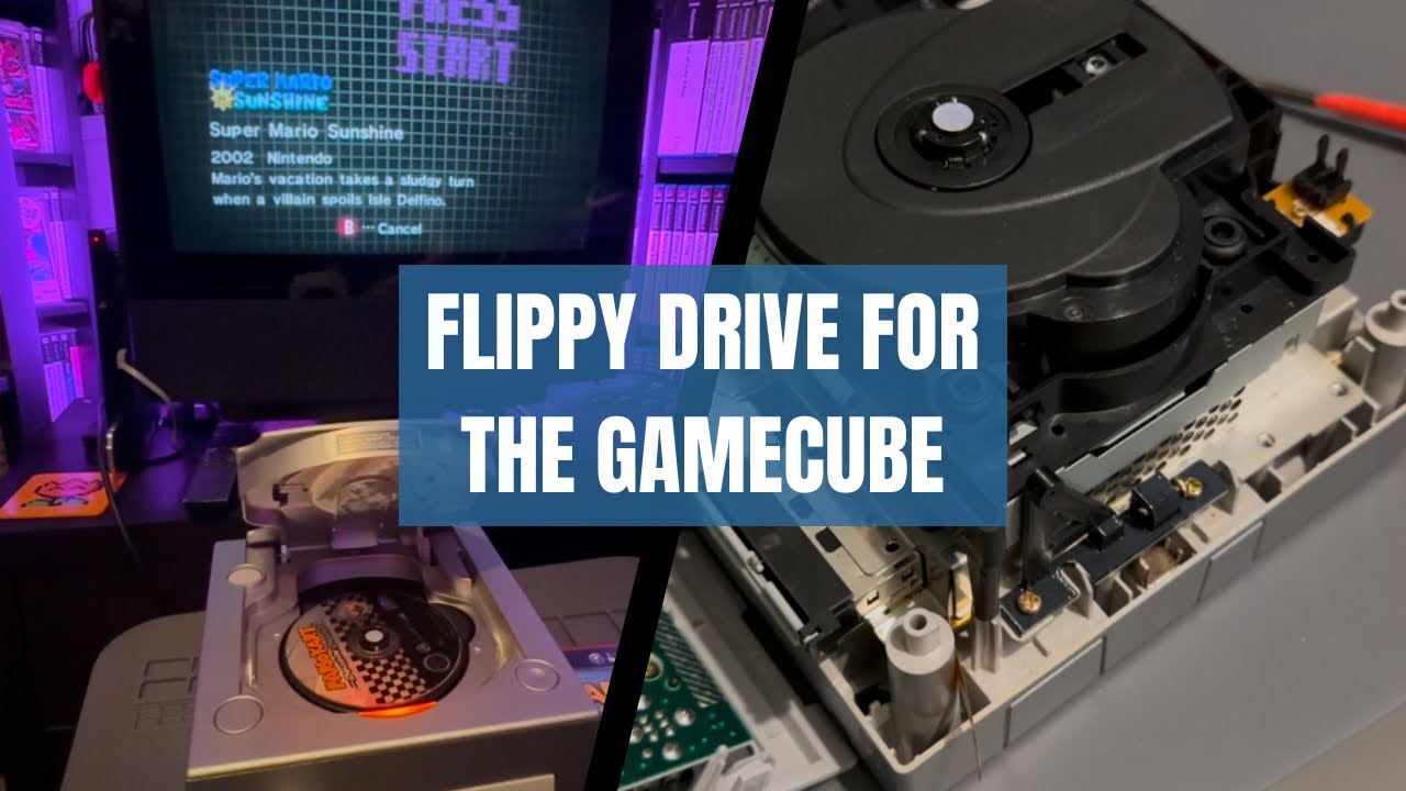 Modding the Game Cube with a Flippy Drive ODE - YouTube