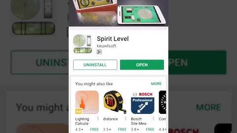 Leveling tool useful Android app