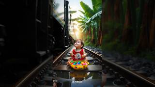 ❤️ Evolution of Baby: Train Attack on Baby for Food Eating #cat #cute #dudidudidam #shorts abdkbk 1
