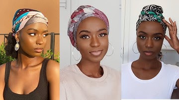16 TURBAN, HEADSCARF, HEADTIE STYLES. | COMPILATION