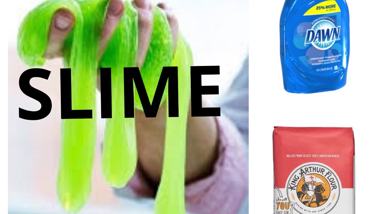 DIY SLIME WITH FLOUR AND DISH SOAP REALLY WORKS 99 OF THE TIME WORKS