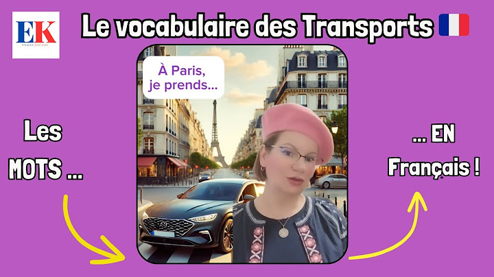 Comment parler des transports à Paris en français ? 🚇 | Vocabulaire essentiel pour voyager 🇫🇷
