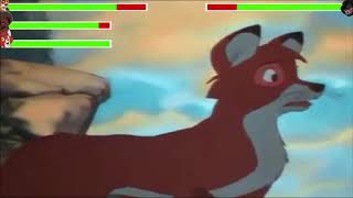 The Fox and the Hound (1981) Final Battle with healthbars (Edited by @GabrielD2002  )