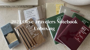2023 Olive Travelers Notebook Unboxing